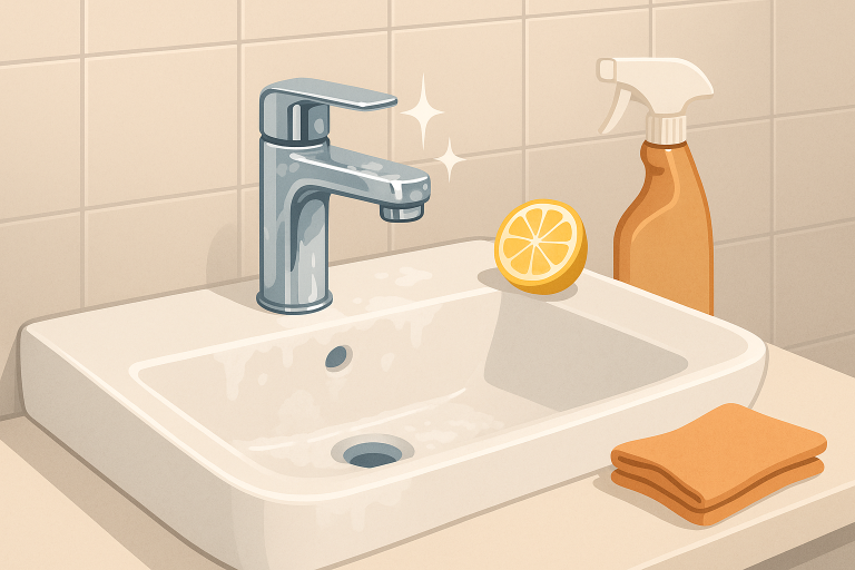 hoe verwijder je kalkaanslag in de badkamer effectief