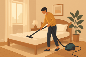 waarom is regelmatig stofzuigen in de slaapkamer belangrijk?