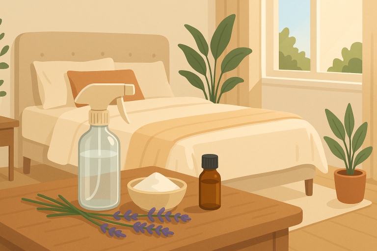 de beste natuurlijke schoonmaakmiddelen voor de slaapkamer