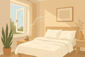 hoe houd je je slaapkamer geurvrij en fris?