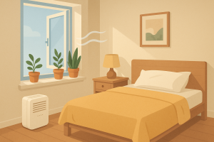 hoe voorkom je schimmel in een vochtige slaapkamer?