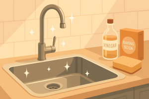 tips voor het schoonhouden van je keukenkraan en spoelbak