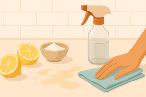 hoe verwijder je vet uit de keuken op een natuurlijke manier