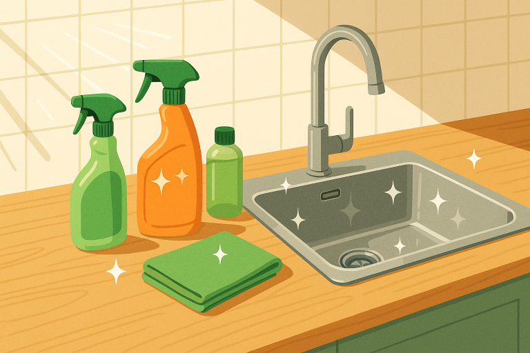 de beste schoonmaakmiddelen voor een glanzende keuken