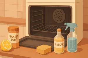 hoe maak je je oven zonder chemische middelen schoon